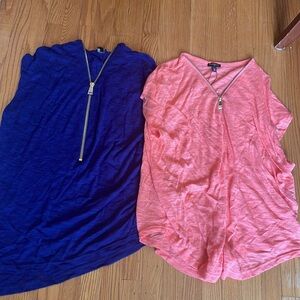 - Express zipper neck sleeveless top bundle